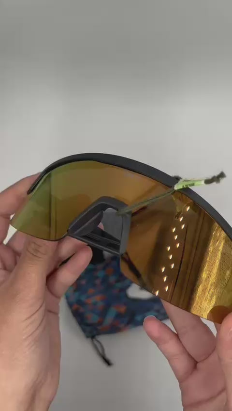 ANTEOJOS OMBAK MOLLE NEGRO MATE DORADO REVO