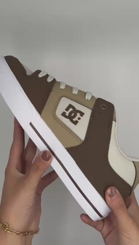 DC Zapatillas Pure Hombre Crema/Marrón Urbano/Skate