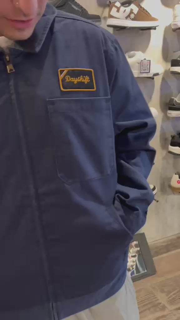 Campera Rvca Ksl Garage Azul Casual Hombre