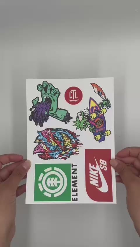 KIT DE CALCOS S PACK X5 D VINILO MATE