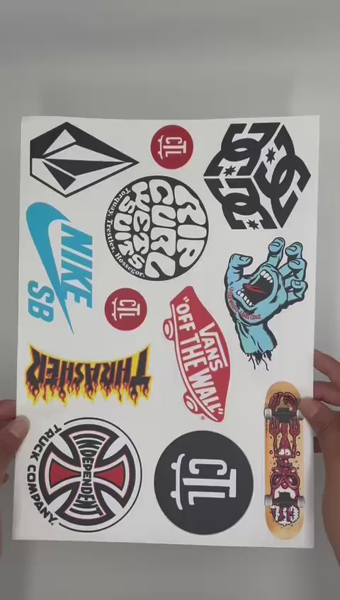 KIT DE CALCOS XL PACK X10 A VINILO MATE