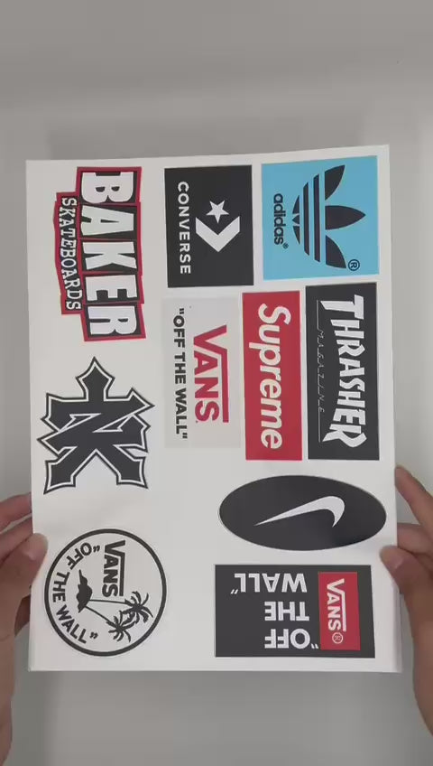 Kit de Calcos tamaño XL / Pack x10 en Vinilo Mate E