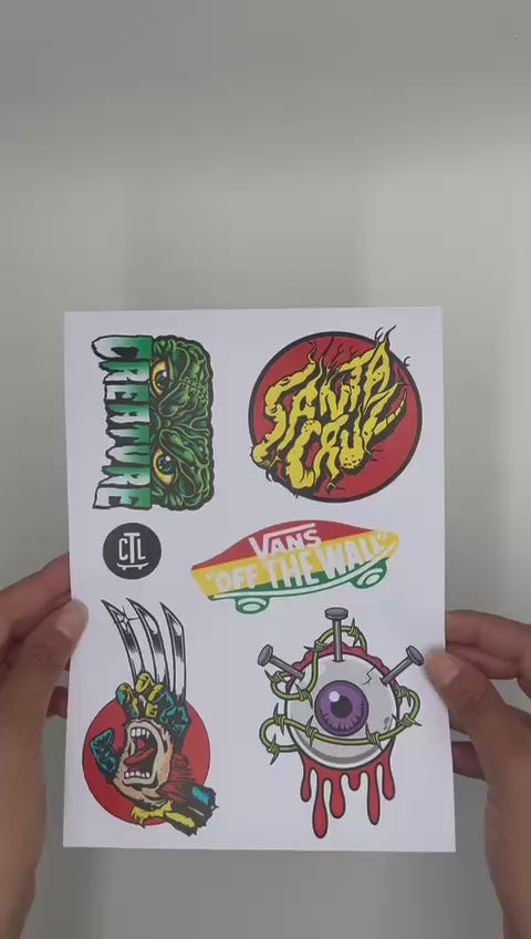 KIT DE CALCOS XL PACK X 5 J VINILO MATE