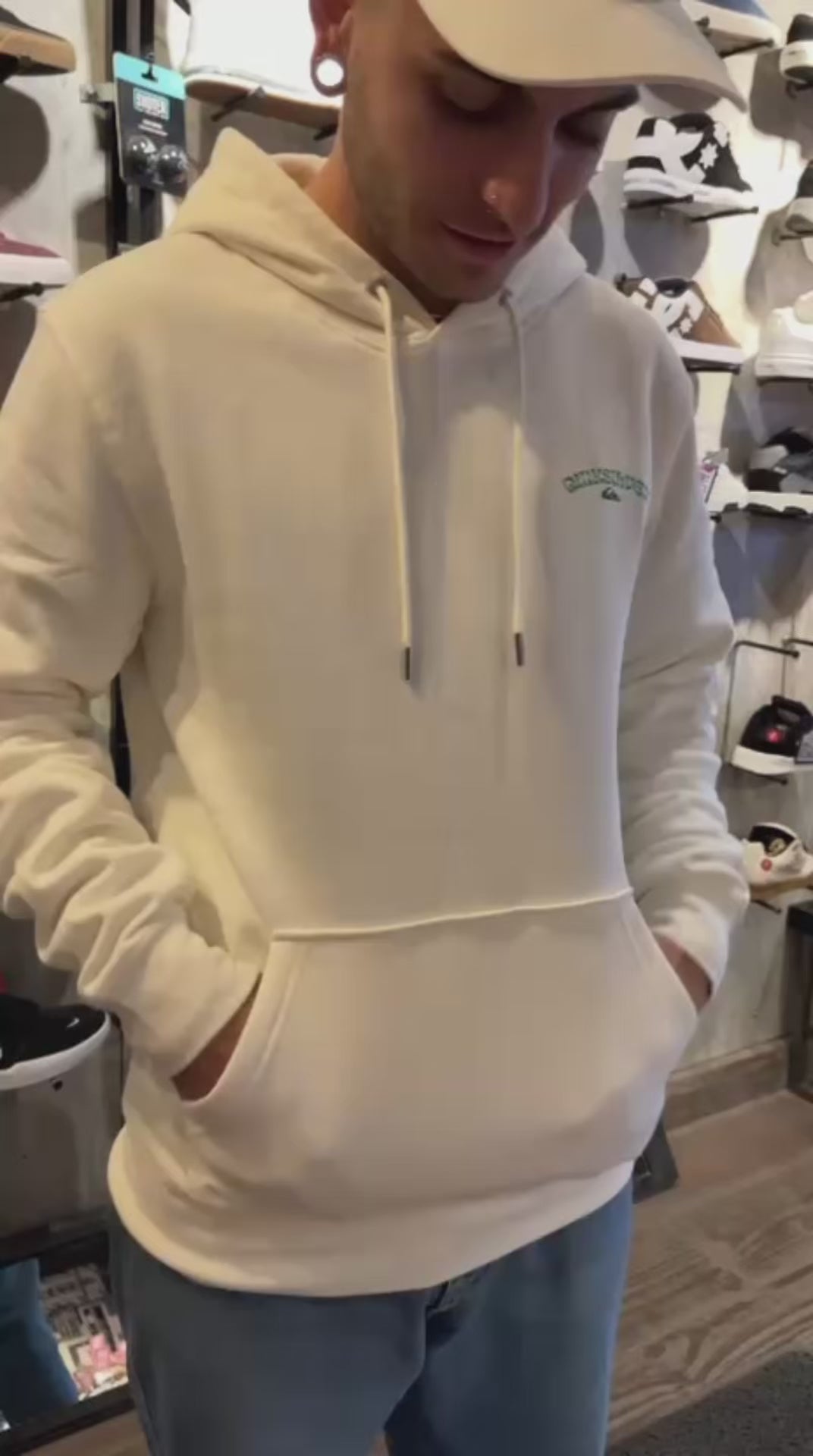 Buzo Quiksilver Screen Beige Hombre