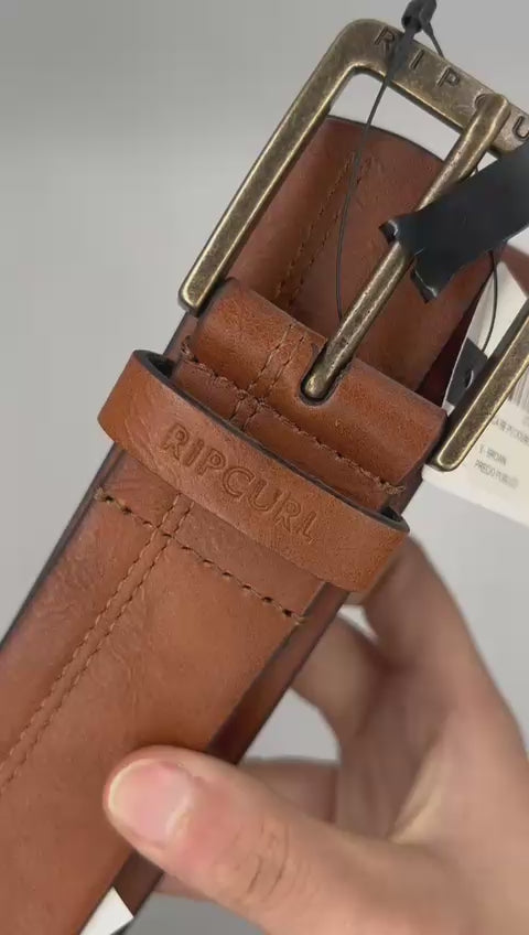 CINTURON RIP CURL DOUBLE STITCH BROWN