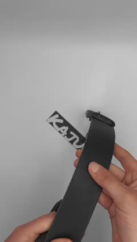 CINTURON KAJU GELLY CUERO NEGRO