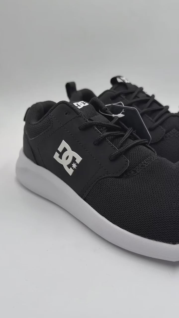 DC Zapatillas Midway SN VN Niño Negro Urbano/Skate