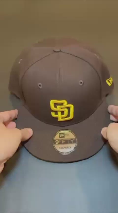 GORRA NEW ERA SAN DIEGO PADRES BROWN FLAT