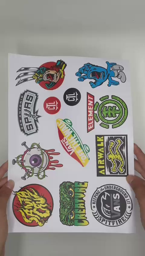 KIT DE CALCOS XL PACK X10 J VINILO MATE