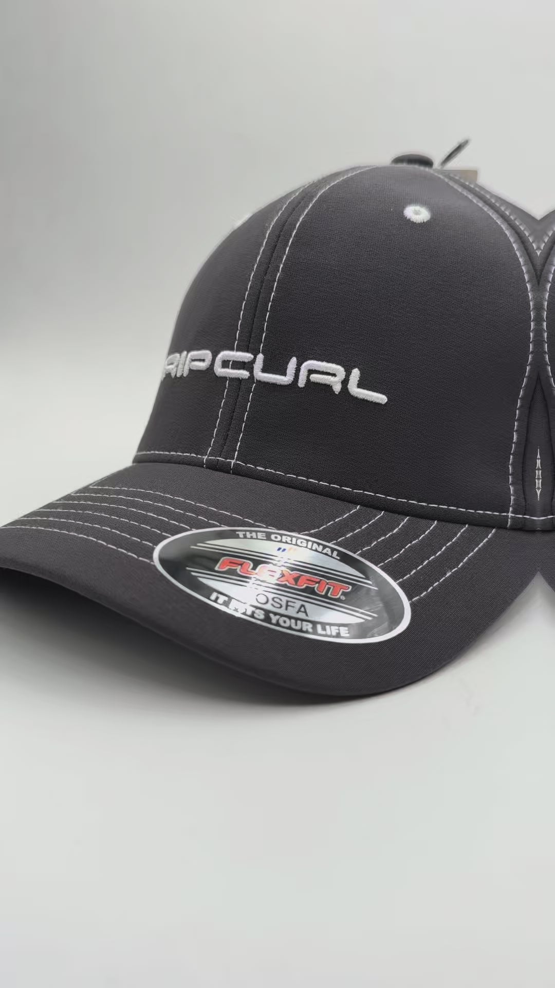 Gorra Rip Curl Flexfit Pill Negro Gris unisex
