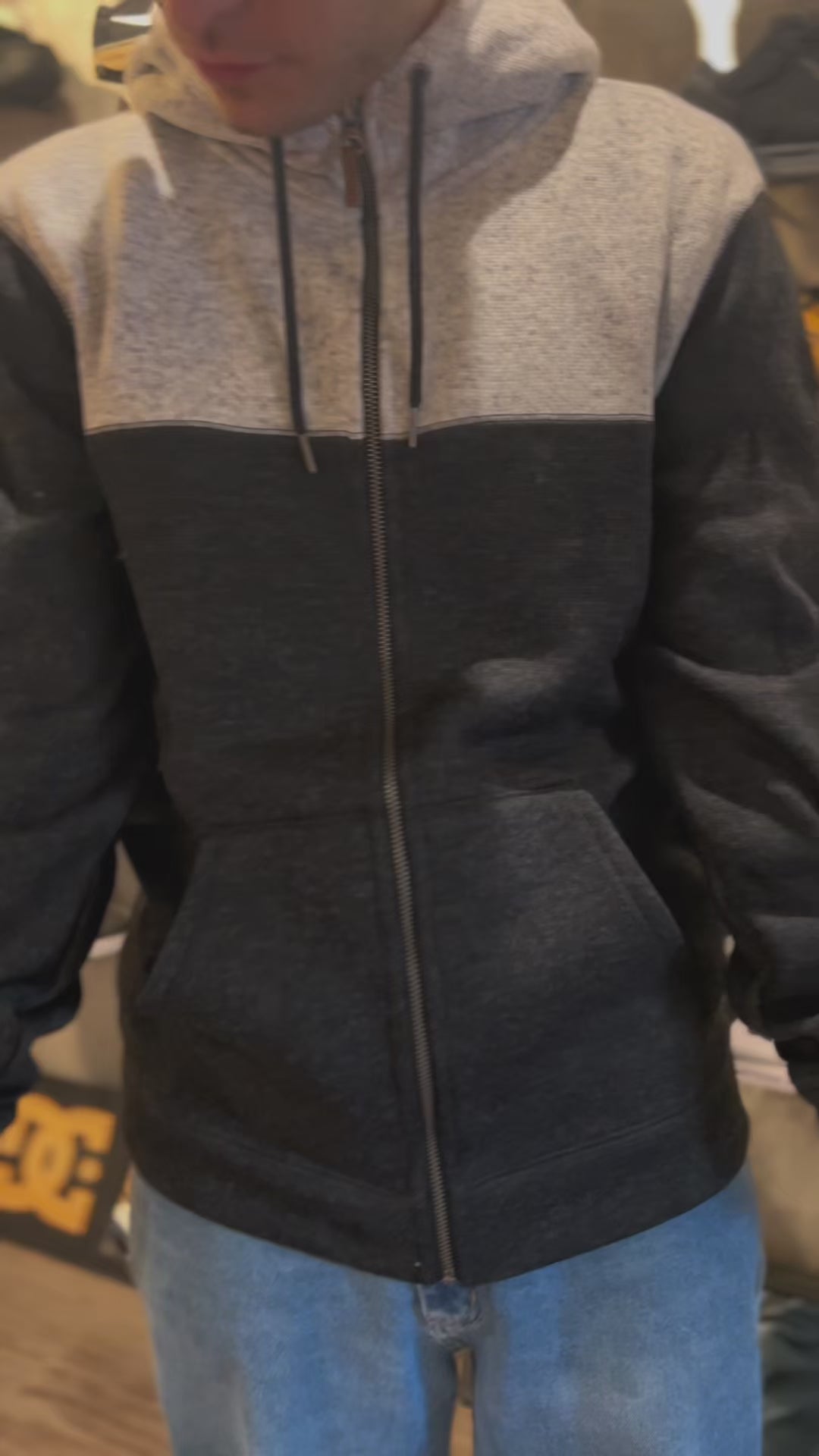 Campera Quiksilver Keller Block Gris para hombre