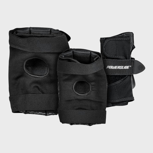 PROTECCIONES POWERSLIDE TRIPACK STANDARD BLACK