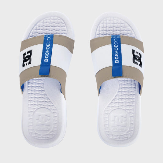 Ojotas DC Lynx Slide Inh Blanco Azul