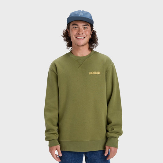 Buzo Quiksilver Salt Water graphic verde urbano hombre