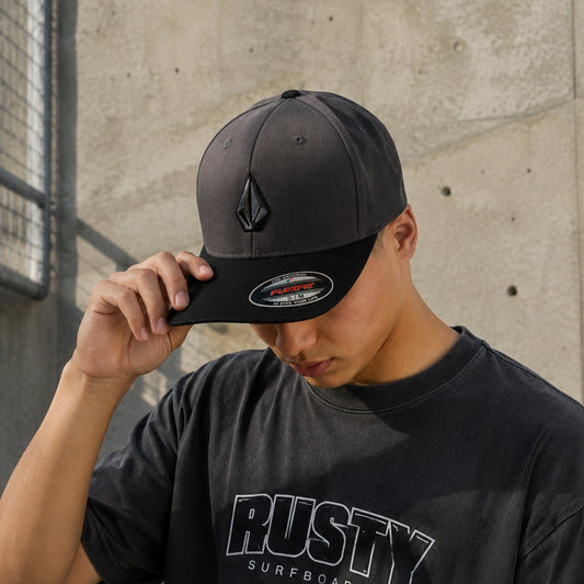 Gorra Volcom Flexfit Full Stone Gris Unisex