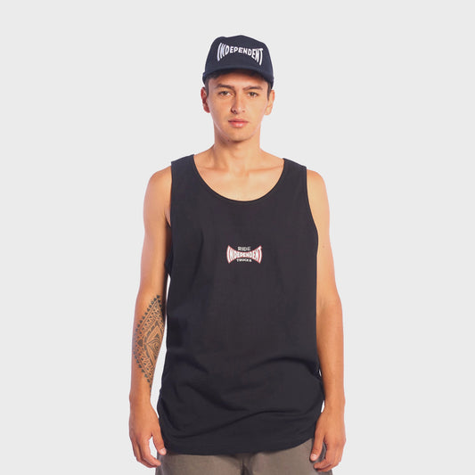 MUSCULOSA INDEPENDENT ROSE SPAN LOGO BLACK