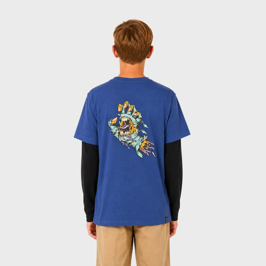 Camiseta Santa Cruz Over Hand Print Azul