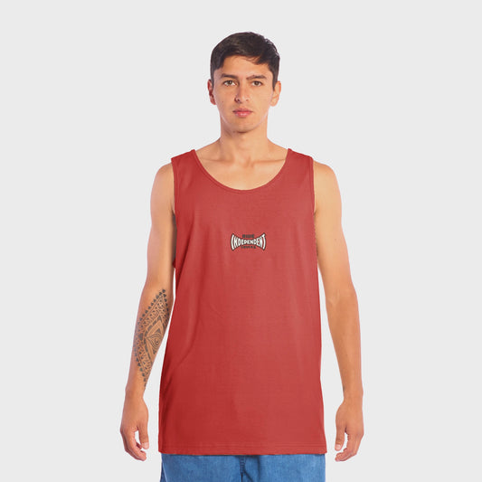 MUSCULOSA INDEPENDENT ROSE SPAN LOGO RED
