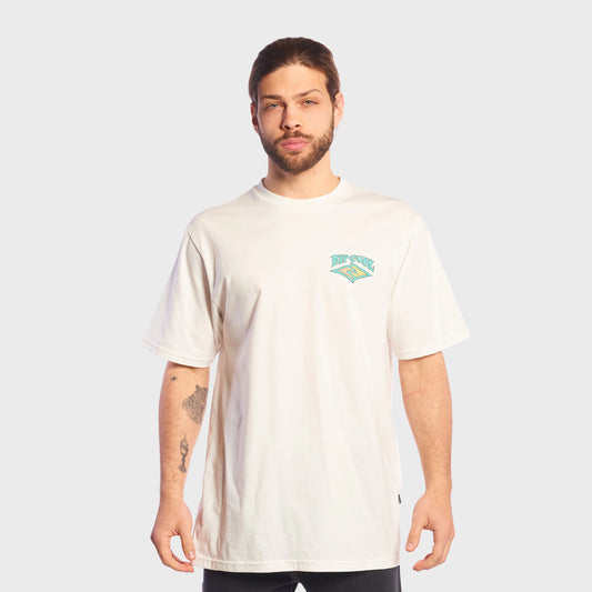 REMERA RIP CURL HAZED AND TUBED WHITE
