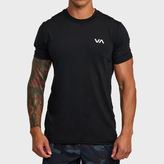 Remera Rvca Sport Vent Lycra negra
