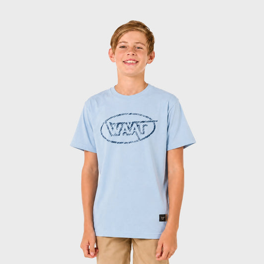 Remera Waat Blue Logo Kids