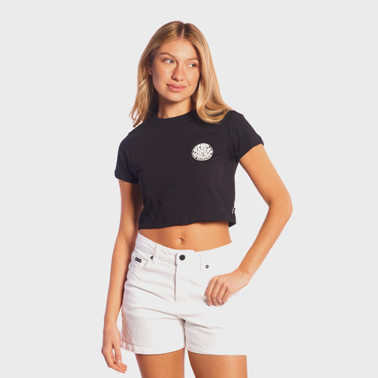 REMERA RIP CURL BABY ICONS BLACK