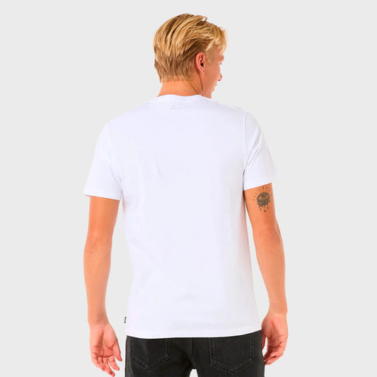 REMERA RIP CURL REGULAR WETTIE LOGO WHITE