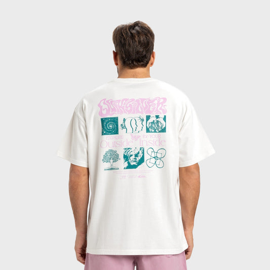 Remera Quiksilver Outside Inside Blanco hombre