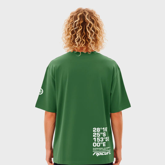 REMERA RIP CURL OVERSIZE CULTURE GREEN