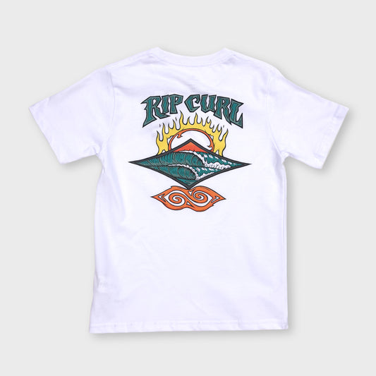 REMERA RIP CURL RLX PRINT WHITE OF