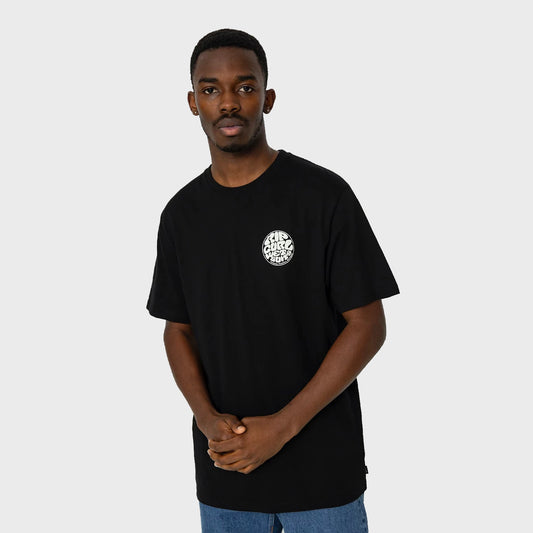 REMERA RIP CURL REGULAR WETTIE LOGO BLACK