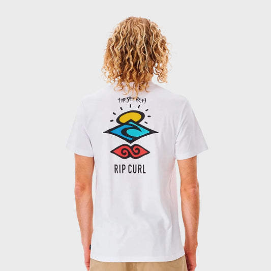 REMERA RIP CURL ICONS OF SURF WHITE OA