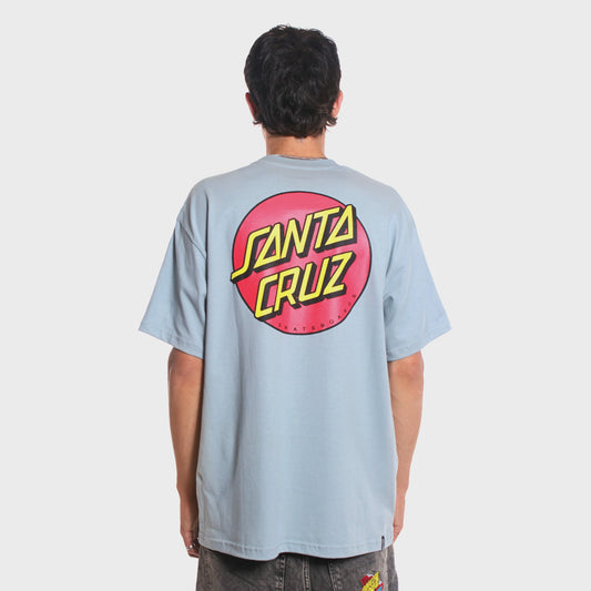 REMERA SANTA CRUZ REGULAR DOT CELESTE