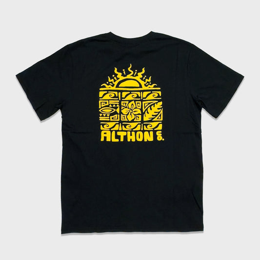 REMERA ALTHON ETHNIC WAVE CLASSIC TEE BLACK BLK