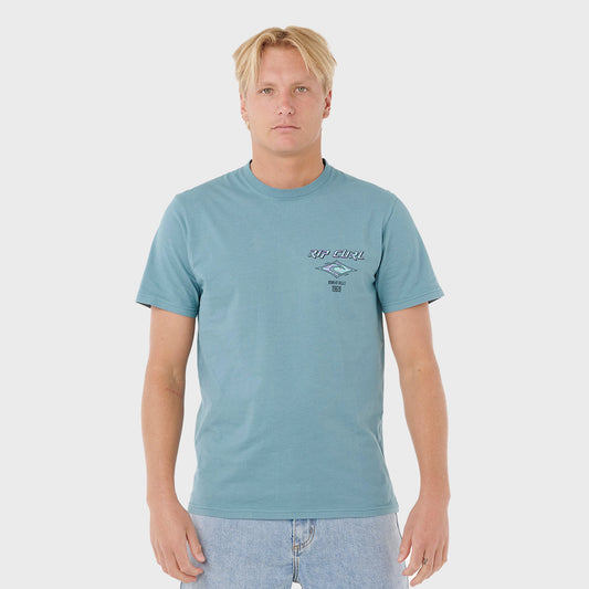 REMERA RIP CURL RELAXED FADE OUT ICON AQUA