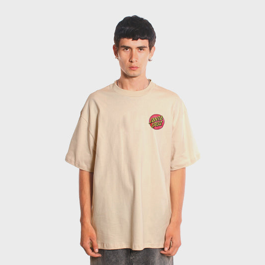 REMERA SANTA CRUZ REGULAR DOT BEIGE