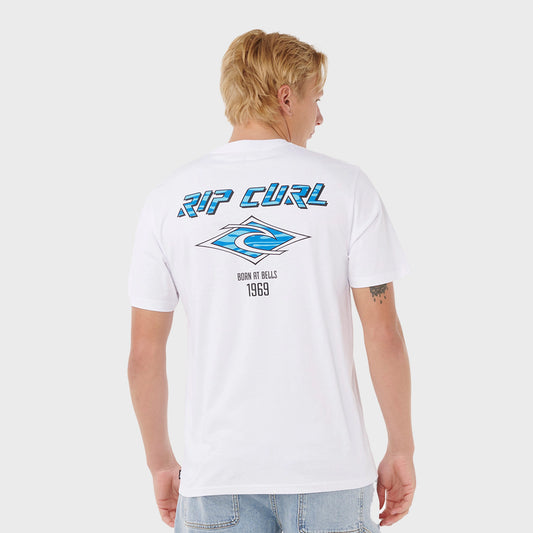 REMERA RIP CURL RELAXED FADE OUT ICON WHITE