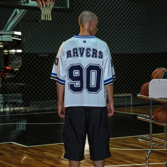 Remera deportiva Luxo Ravers NFL blanco azul