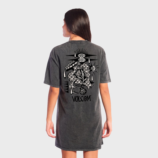VESTIDO VOLCOM VADERETRO PROCESS GREY