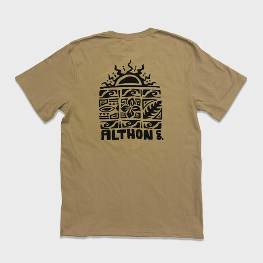 REMERA ALTHON ETHNIC WAVE CLASSIC TEE BEIGE KHA