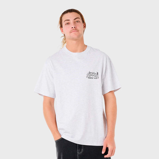 Remera Rip Curl Loose Archive Dragon gris hombre