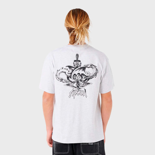 Remera Rip Curl Loose Archive Dragon gris hombre