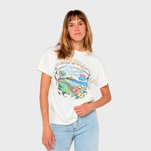 Remera Rip Curl Beach blanco mujer