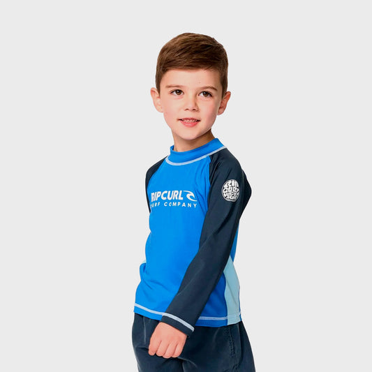 CAMISETA LYCRA RIP CURL SHOCK UV50 BLUE