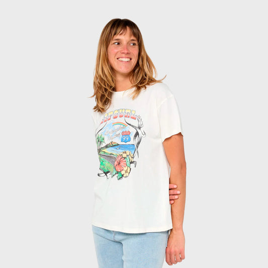 Remera Rip Curl Beach blanco mujer