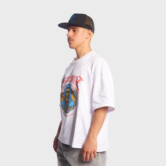 REMERA SANTA CRUZ BOXY OUT WHITE