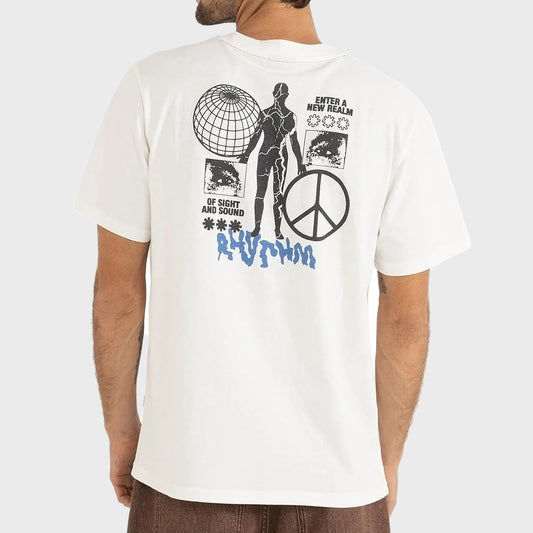 REMERA RHYTHM NEW REALM VINTAGE SS WHITE