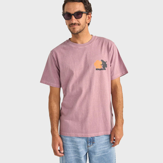 REMERA RHYTHM TROPIC RADIO VINTAGE SS PINK