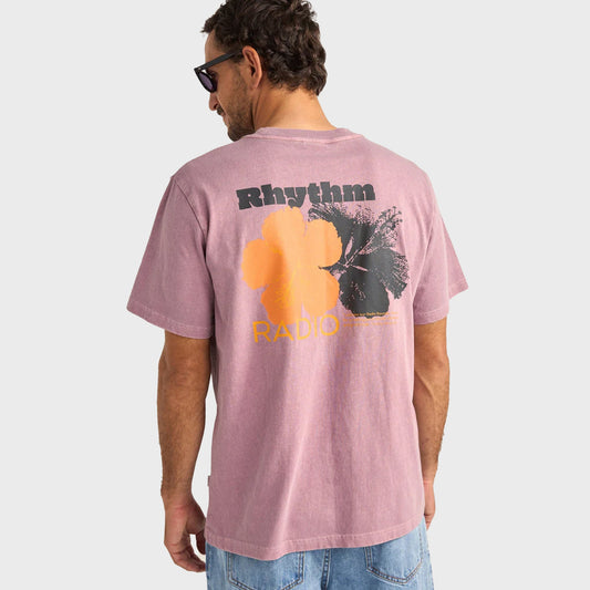 REMERA RHYTHM TROPIC RADIO VINTAGE SS PINK