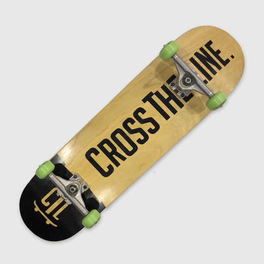 SKATE COMPLETO CROSS THE LINE MADERA 8.50